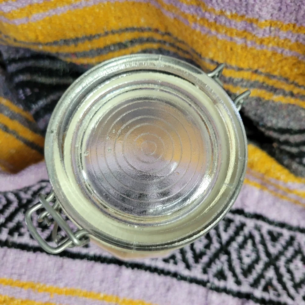 Rare Vintage Grand Mere glass latching lid jar made in Italy